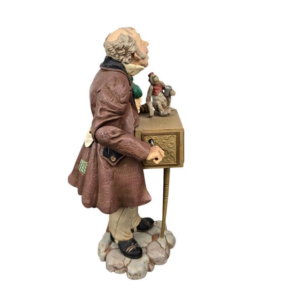 Vtg 1982 Hallmark Musical Organ Grinder & Monkey Santa Lucia Figurine 8.5" WORKS - Picture 5 of 14